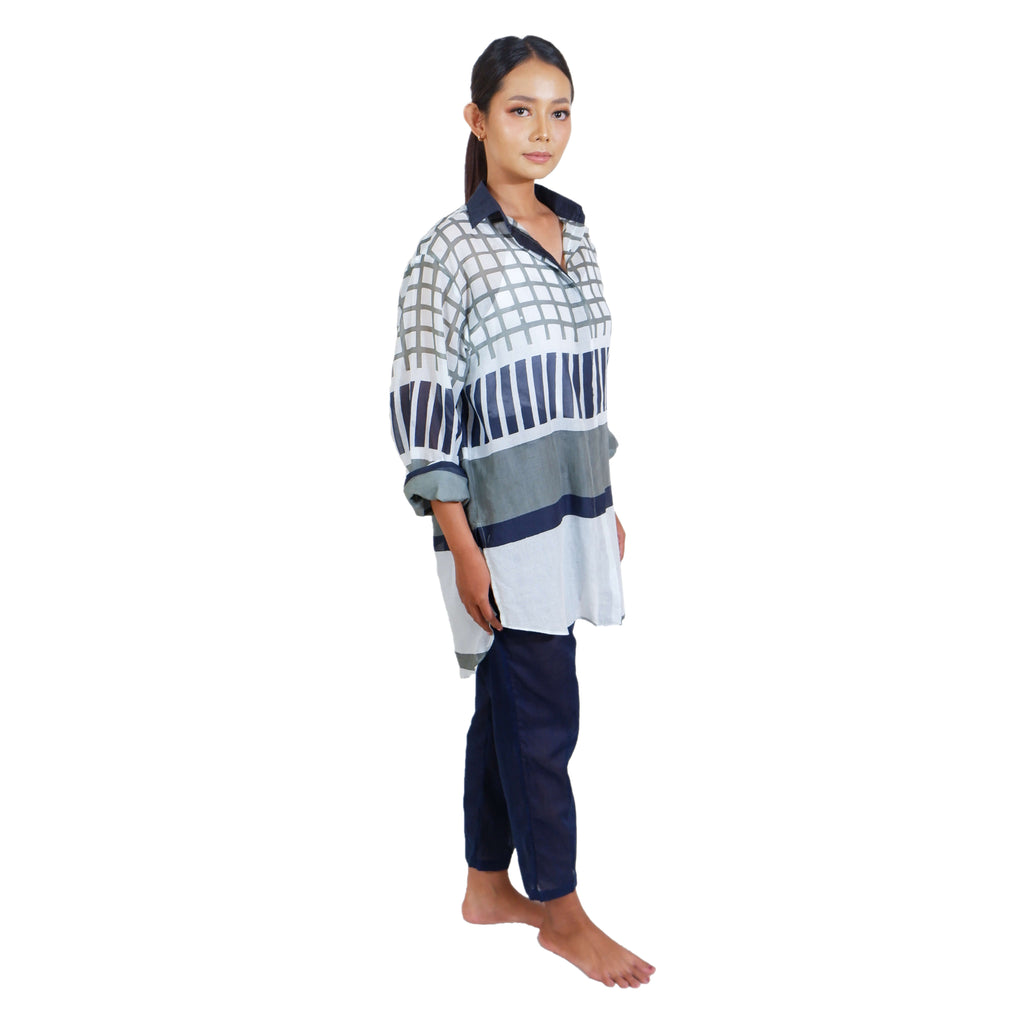 Naura Shirt II Batik Geo Sunrise Edition
