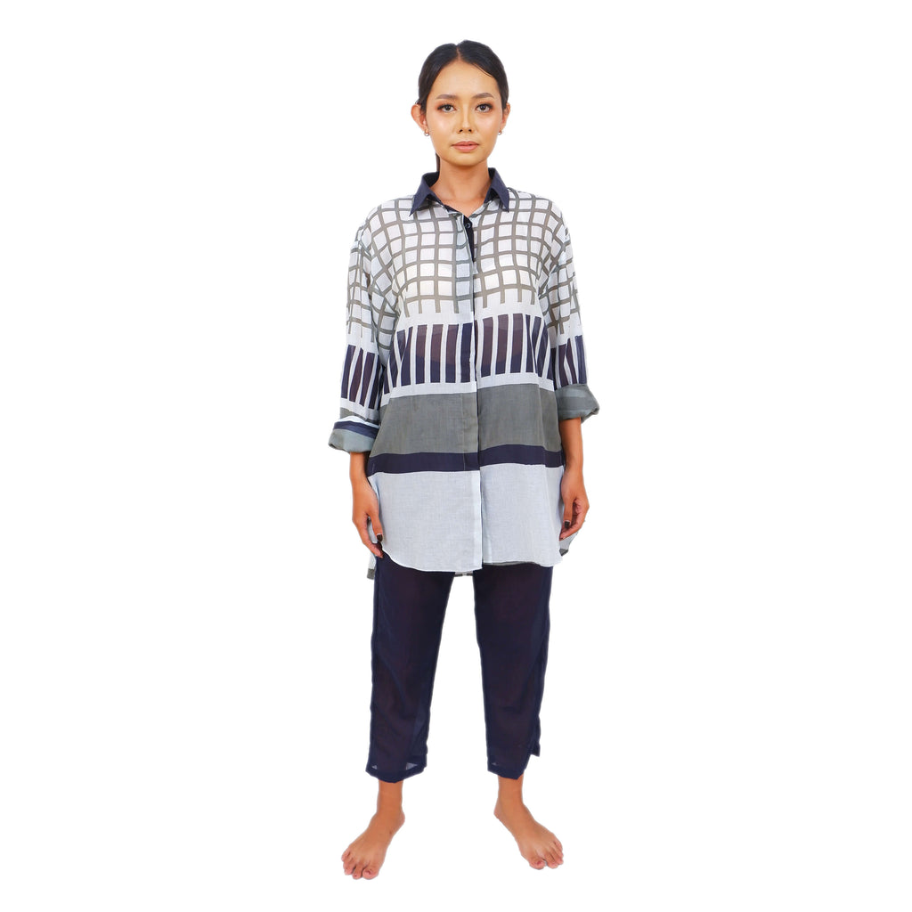 Naura Shirt II Batik Geo Sunrise Edition