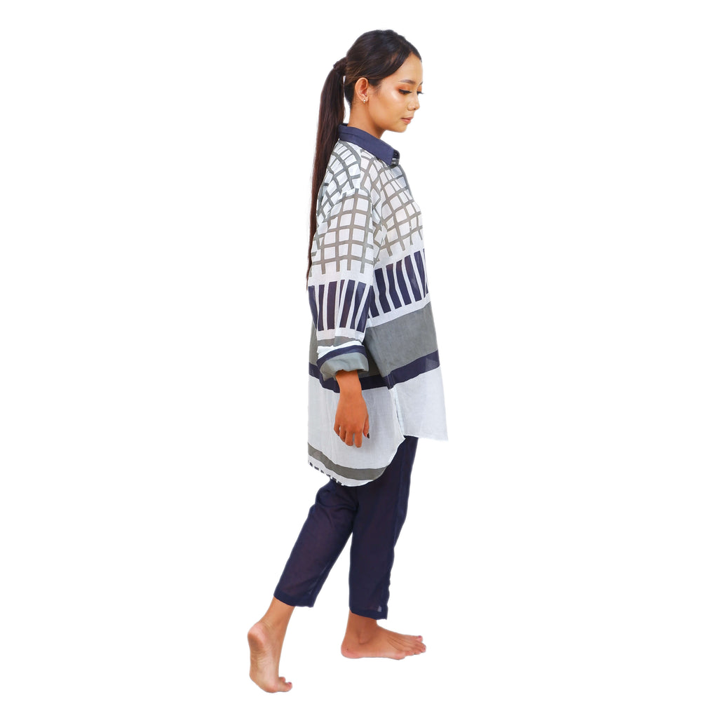 Naura Shirt II Batik Geo Sunrise Edition