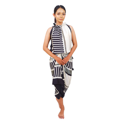 Polly Top II Batik Geo Sunrise Edition