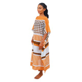 Sarah Kaftan Batik II Geo Sunrise & Solid Stripe Edition