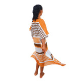 Sarah Kaftan Batik II Geo Sunrise & Solid Stripe Edition
