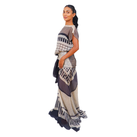 Long Scarf II Motif Geosunrise Edition