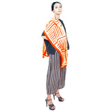 Arrow Batik Long Scarf Silk