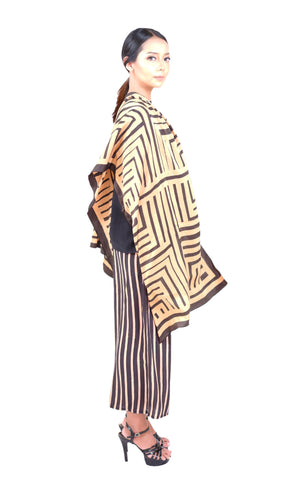 Arrow Batik Long Scarf Silk
